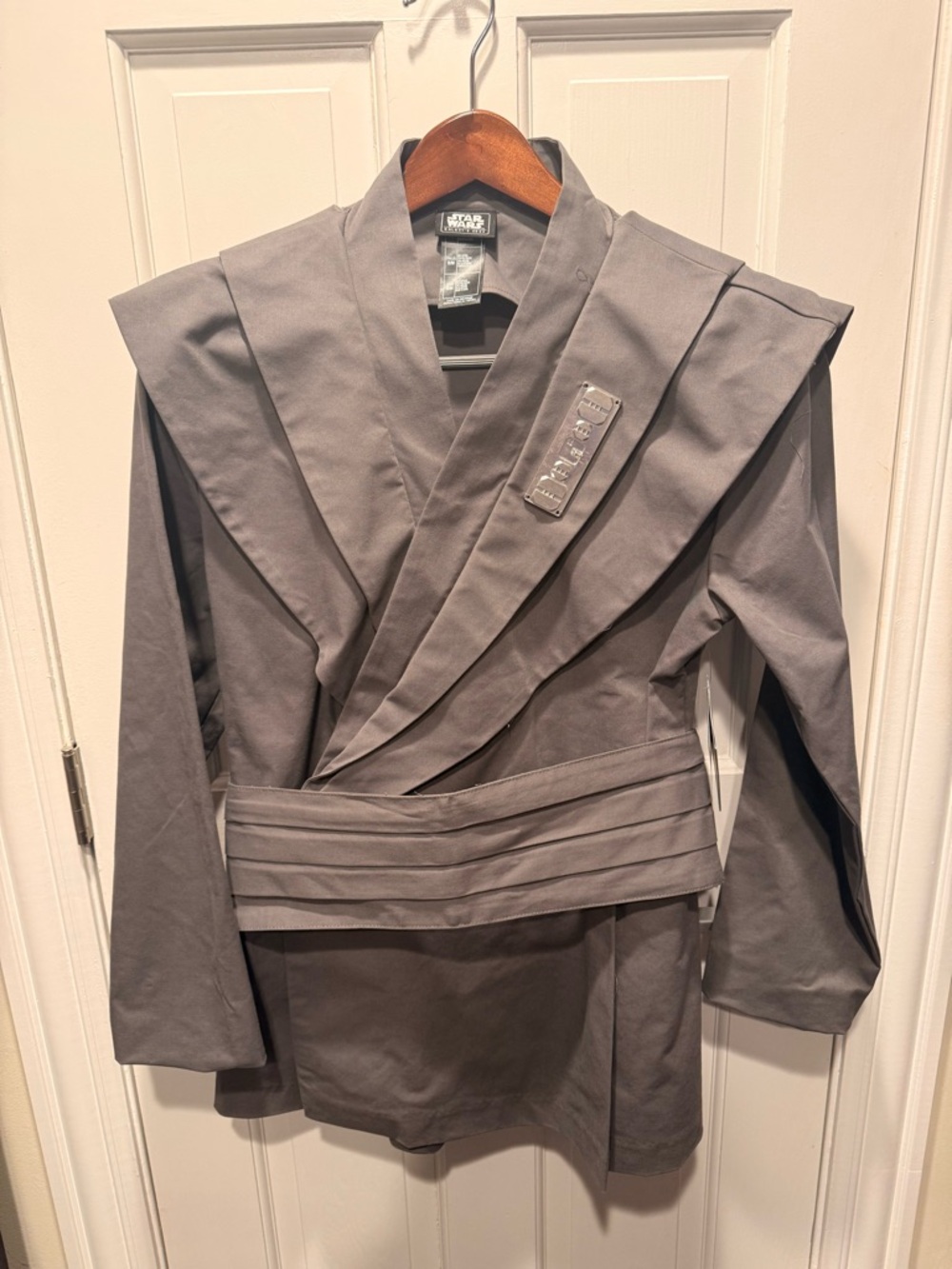 Star Wars by Disney Gray Jedi Robe Jacket with Metallic Badge